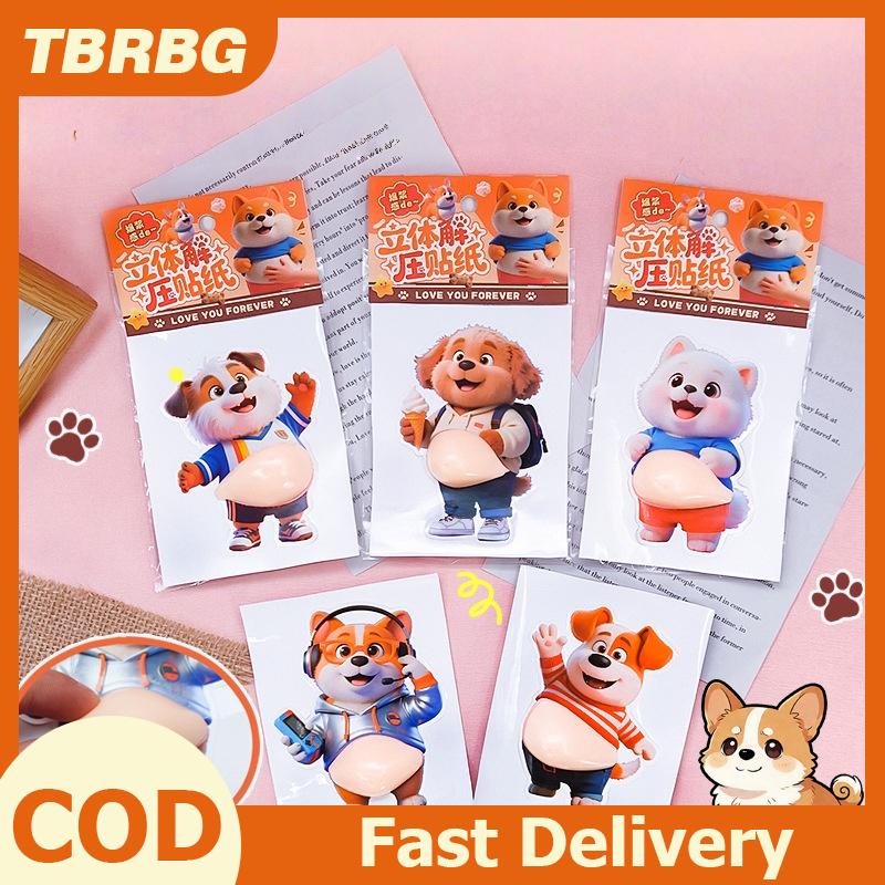 TBRBG 2 4 miếng dán Bóp bụng 3D hình cún con hoạt hình cho vỏ điện thoại miếng dán giải nén trang trí xe hơi Quà Tặng Lễ hội tiệc tùng Giá 35,559 Đồng*Miễn phí vận chuyển