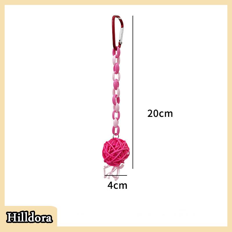 [Hilldora] Parrot Chew Strands Bird Parakeet Bite Molar Toys Pet Bird Cage Hangable Chewing Toy Bird Items Bird Cage Toys Pet Supplies - 6