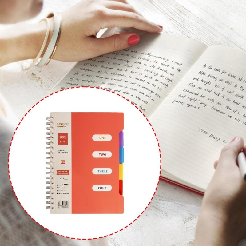 Công SuấT khổng lồ Twist máy tính xách tay B5 kích thước với ngăn cho hiệu quả lưu ý dùng dày xé kháng giấy