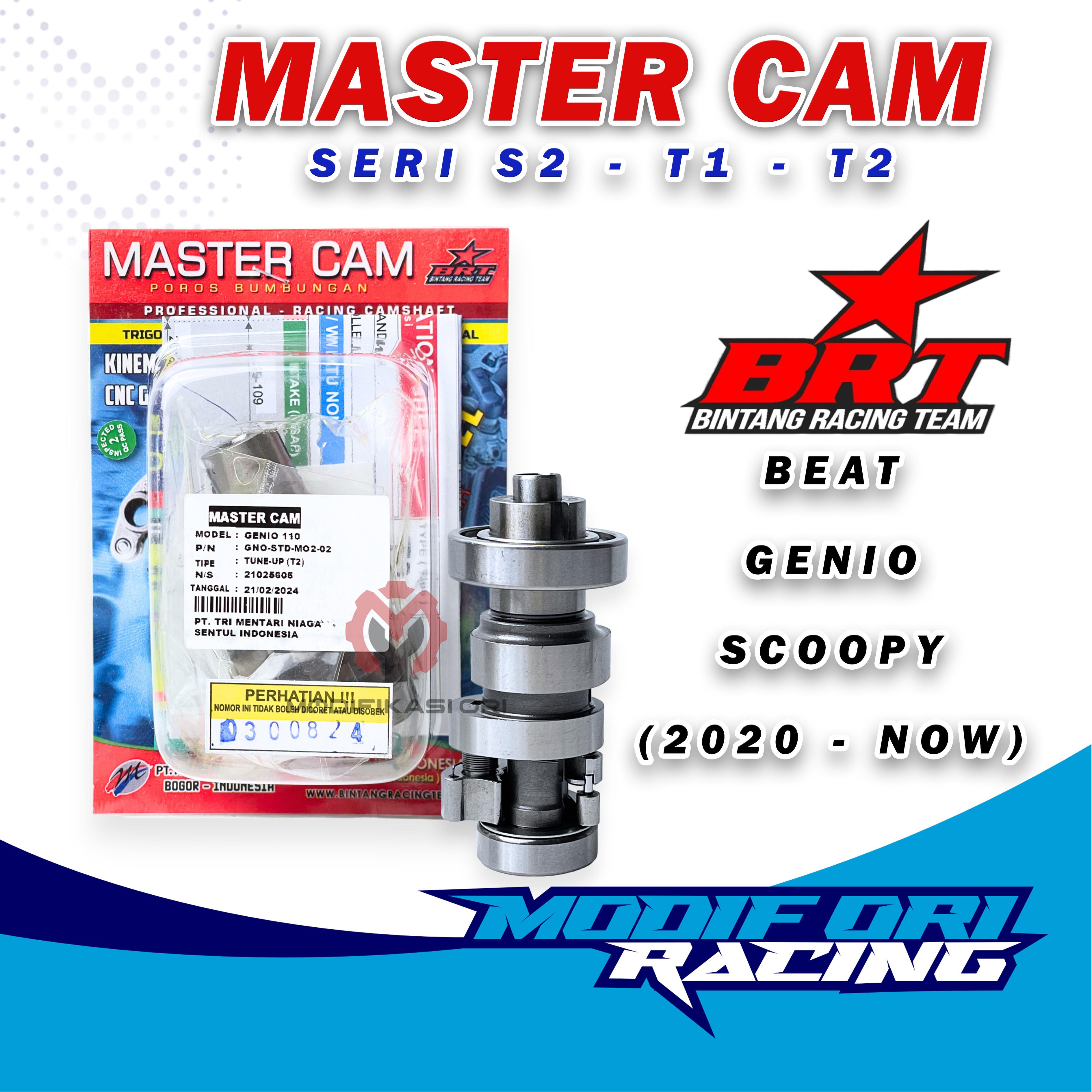 Master CAM Beat NEW 2020 Noken AS BRT Genio Scoopy 2021 Camshaft BRT S2 T1 T2 Motorcycle Harga 520,540 rupiah*Gratis Ongkir