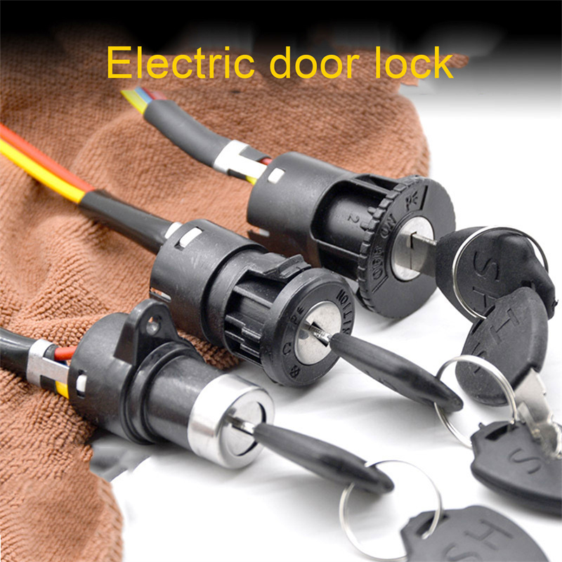 OUFEN Khóa công tắc đánh lửa khóa điện Phụ tùng xe đạp di động thông dụng cho xe đạp điện
