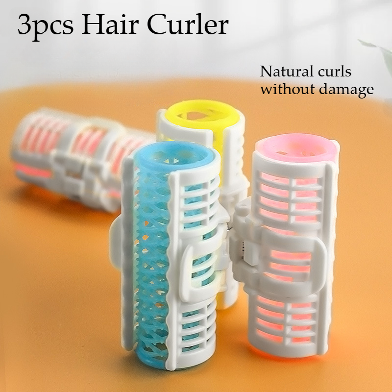 3Pcs Heatless Hair Curler Set for DIY Styling