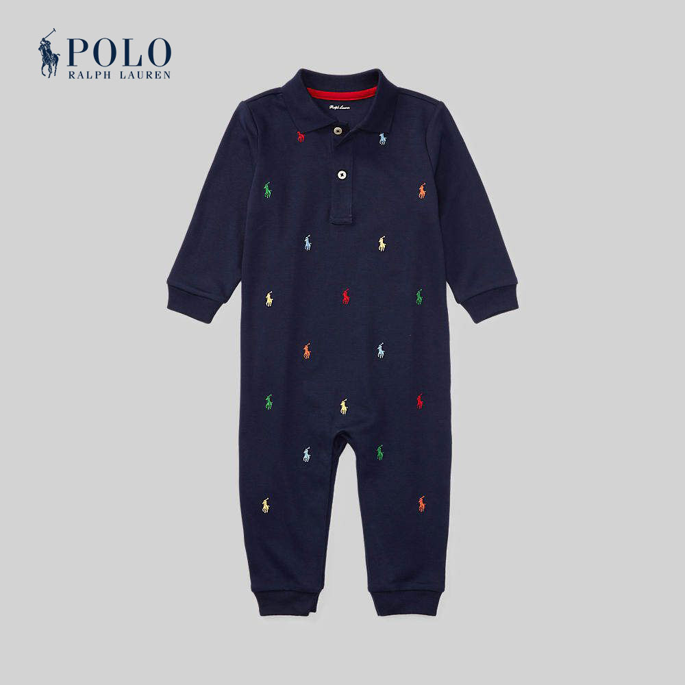 Polo Ralph Lauren Kids COVERALL ชุดคลุมเด็ก Baby Boys รุ่น CWPOOPCI3320027 สี 410 NAVY-410 ราคา 3,900 บาท*ส่งฟรี