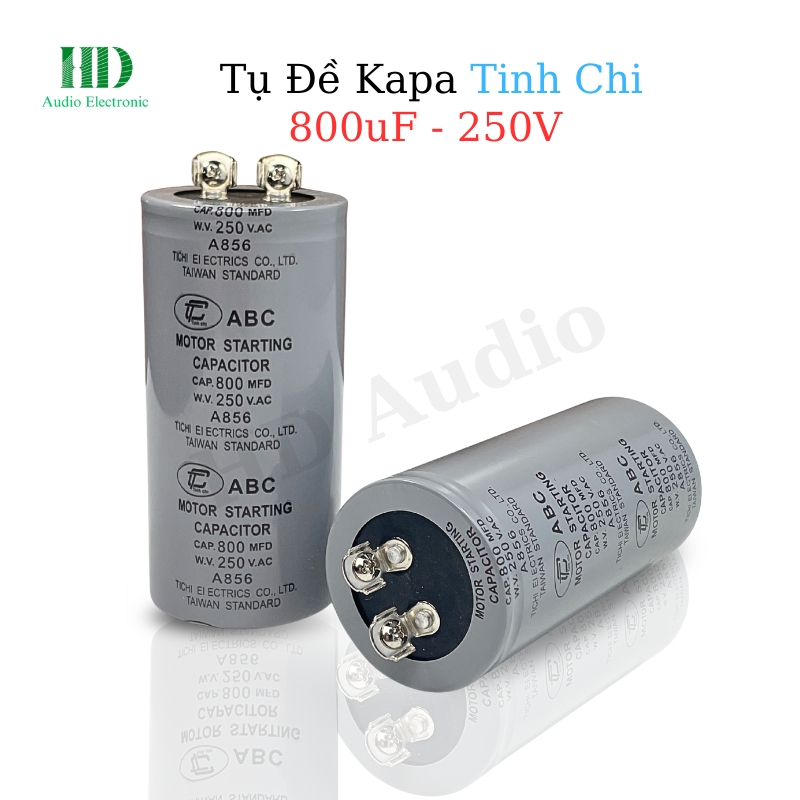 Tụ Khởi Động Cho Động Cơ Motor Điện Đề Pa Động Cơ Công Suất 800uF (800MFD) 250v - LinhKien HD