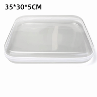 ROULING Transparent Zippered Pouch Clear Hard Shell Zipper Case Multifunctional Large Capcity Blocks Toy Storage Bin Makeup Storages Organizers