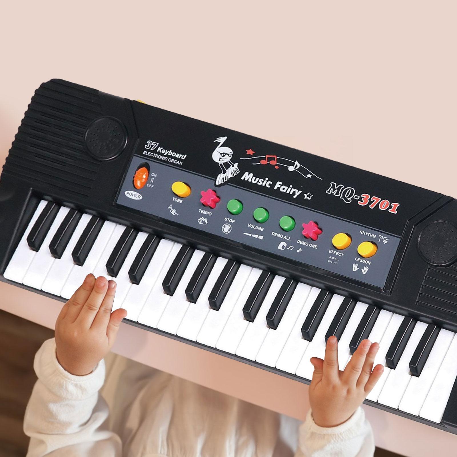 CCGenius Eletric Piano Keyboard Gifts Portable Practical New Year Gifts 37 Keys Electronic Organ for Outdoor Show Party Teaching Beginner