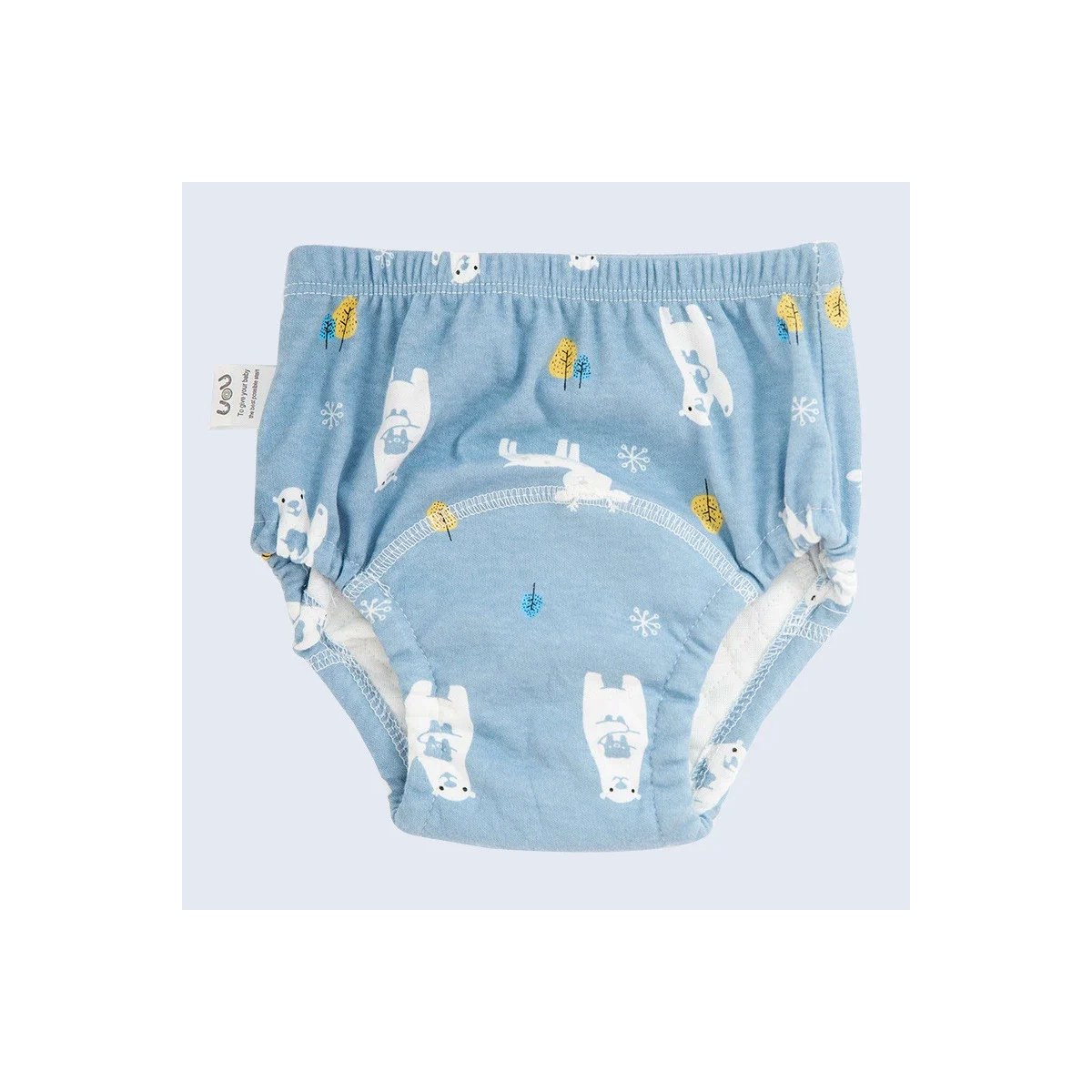 【Kovo123】 6 Layer Waterproof Reusable Cotton Baby Training Pants Infant Shorts Underwear Cloth Baby Diaper Nappies Panties Nappy Changing