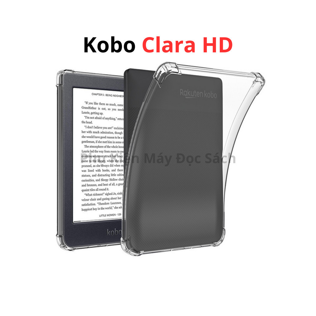 Ốp lưng silicone kobo clara hd, case máy đọc sách kobo clara hd