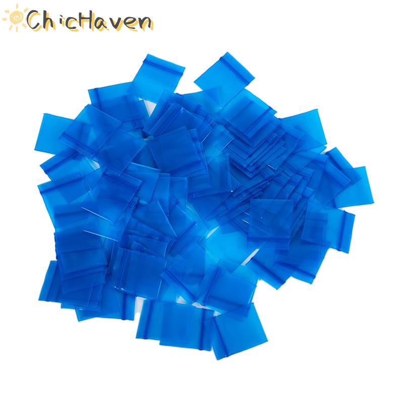 ChicHaven 100pcs bao bì nhựa Túi Ziplock Pill bao bì túi New Mini Zip khóa túi dây kéo túi ziplock T