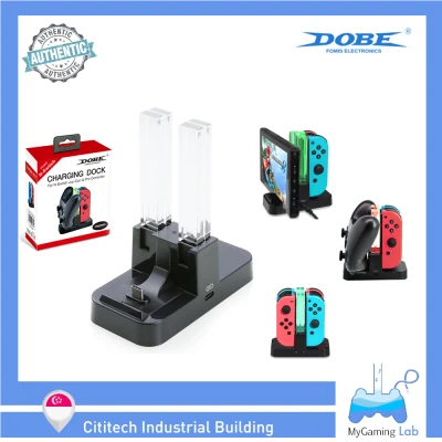 [SG Wholesaler] TNS-879 DOBE Joy-Con & Pro Controller Charging Dock for Nintendo Switch & Switch OLED
