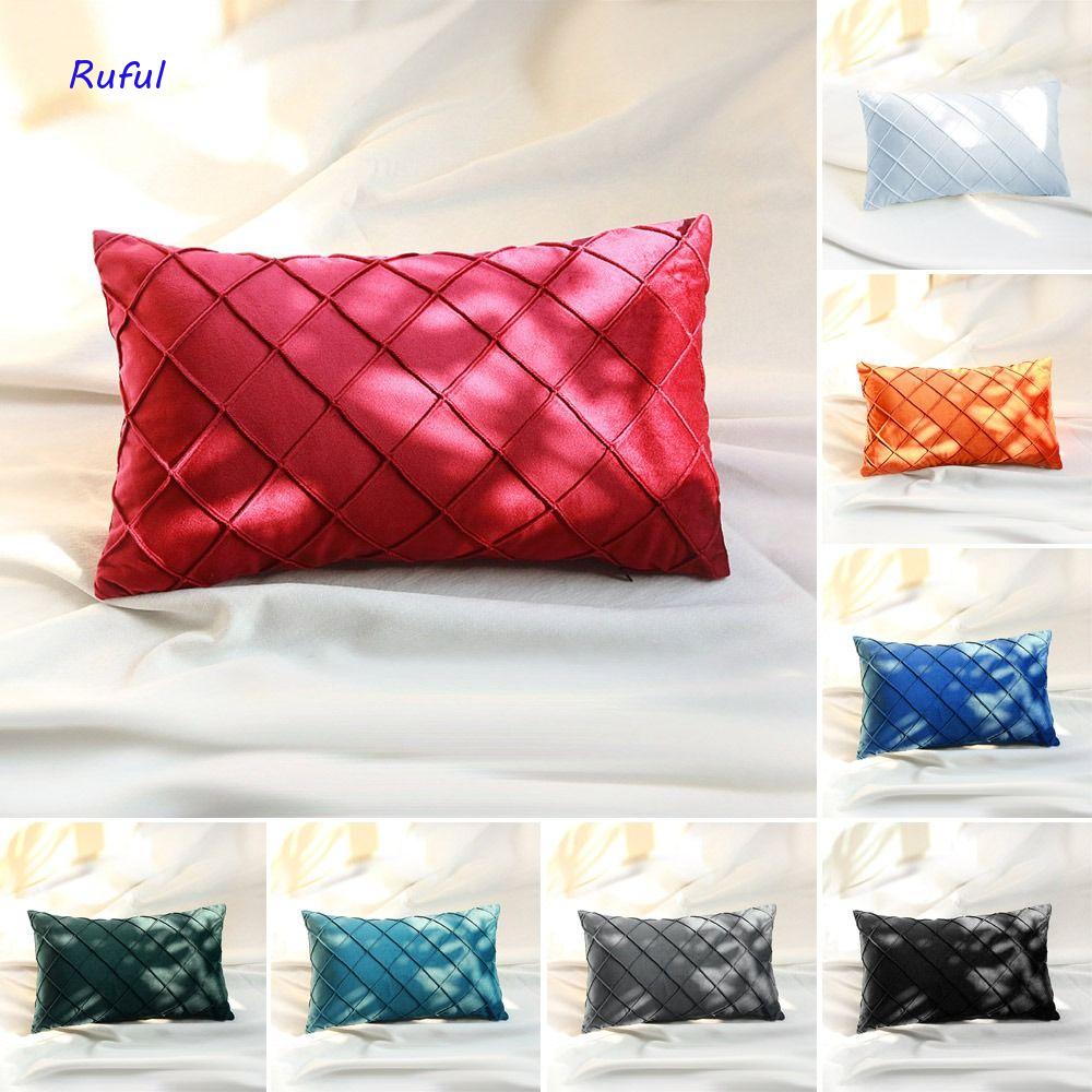 RUFUL Trang trí Sofa Hiện đại Gối nhung Vỏ gối Vỏ gối hình chữ nhật Vỏ gối da lộn
