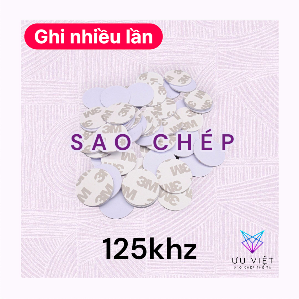 [Sao Chép Bằng Máy] Set 5/10 thẻ từ Đồng Xu RFID T5577 tần số 125khz