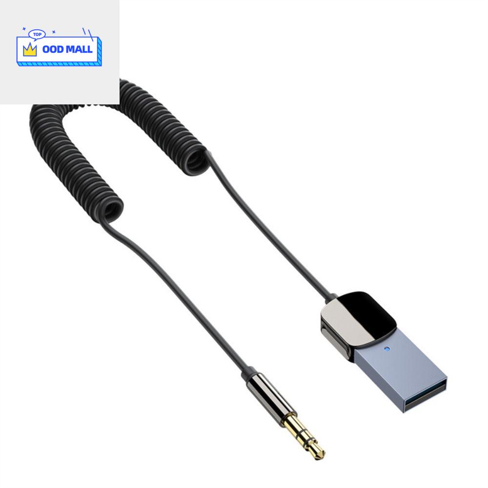OOD 1PC Wireless Bluetooth 5.0 USB to 3.5mm Jack Mic Handsfree Adapter