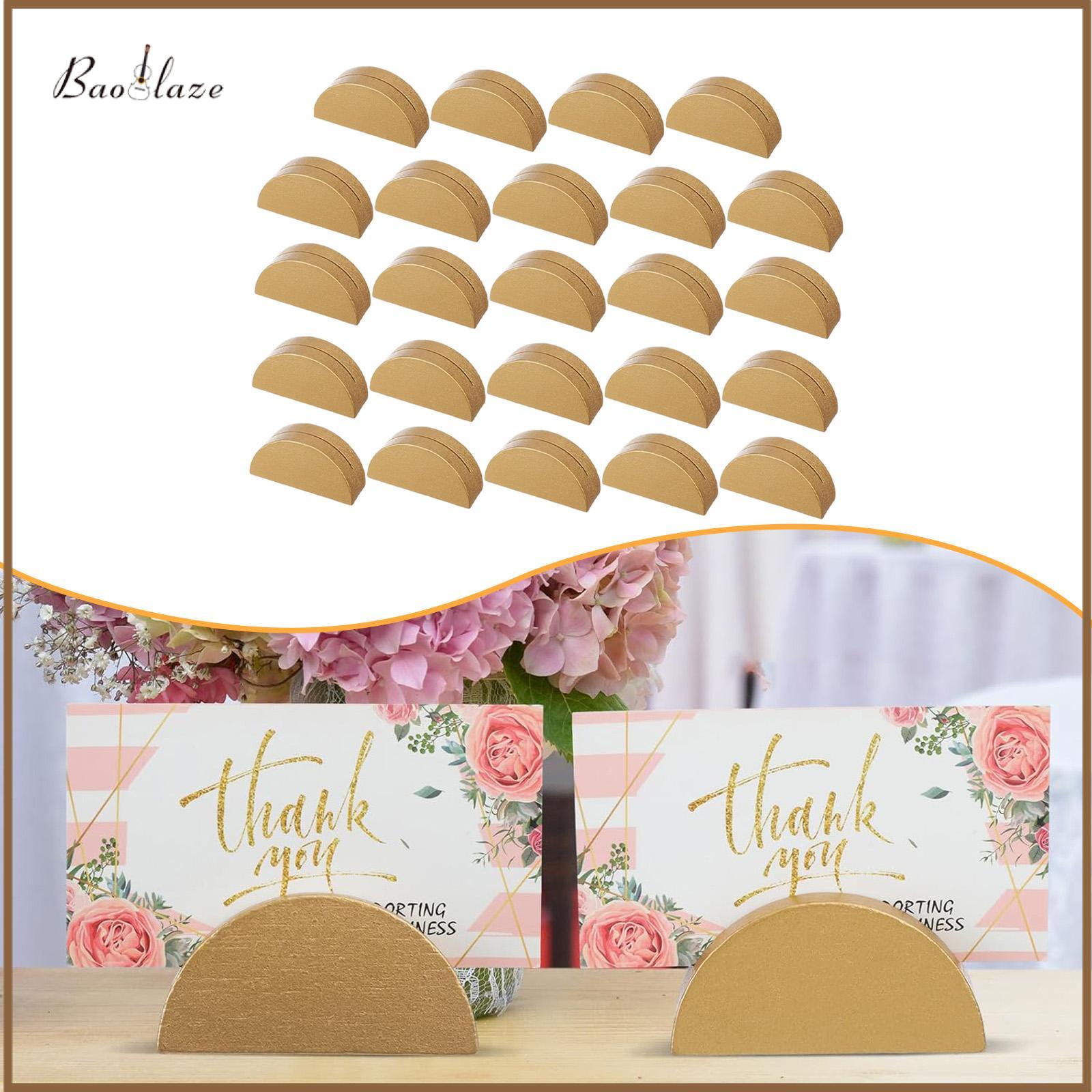 24x Place Card Holders Wedding Table Name Holders Wooden Stylish Portable Decorative Menu Clips for Party Restaurant Banquet ราคา 673 บาท*ส่งฟรี