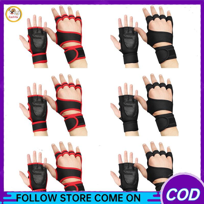 Workout Gloves For Men Women Anti-slip Breathable Half-Finger Fitness Gloves Bicycle Gloves For Gym Sports Cycling