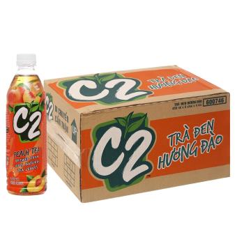 Trà Xanh C2 Hương Đào Chai 500ml (thùng)