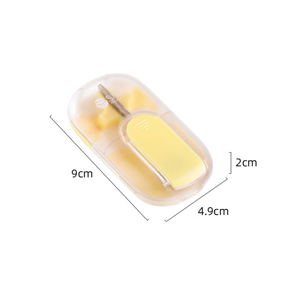 Nhỏ Pill Trường Hợp Hộp Đựng Thuốc Du Lịch Y Cutter Xách Tay Hộp đựng thuốc Cho Ví Hoặc Túi Hàng Ngà