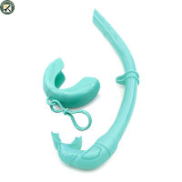 BouPower Silicone Snorkel Tube With Storage Case Professional Portable Foldable Roll Up Wet Diving Snorkel Tube