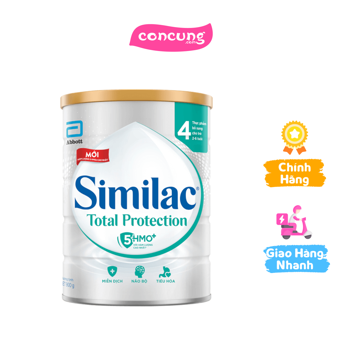 Sữa Similac Total Protection 4 5 HMO+ 900g 2 - 6 tuôi