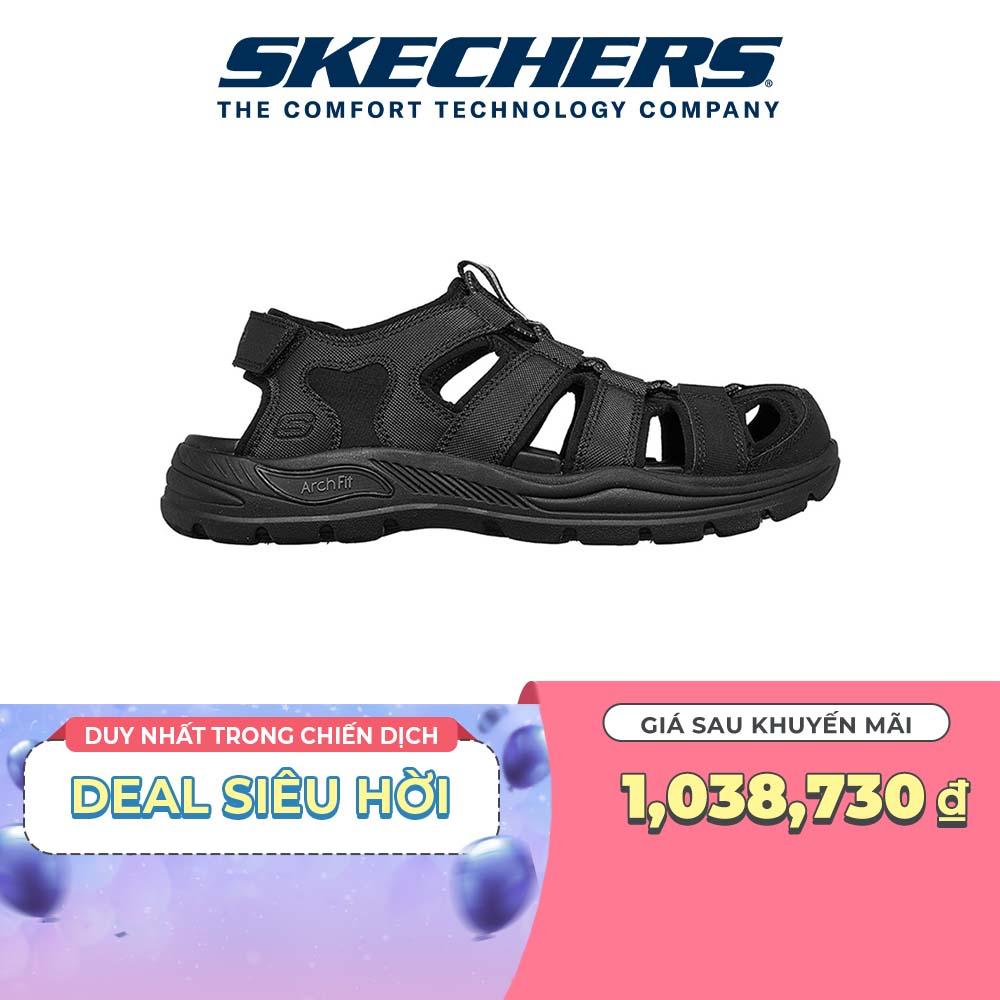 [ĐỘC QUYỀN LAZADA] Xăng Đan/Dép Nam Skechers SKECHERS USA Arch Fit Motley SD Verlander - 204348-BLK Online Sale