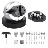 【Pokhdye】Mini Engraving Ball Vise Full Set 5 Inch Ring Adjustable Stone Block Carving Setting Tool Jewelry Equipment
