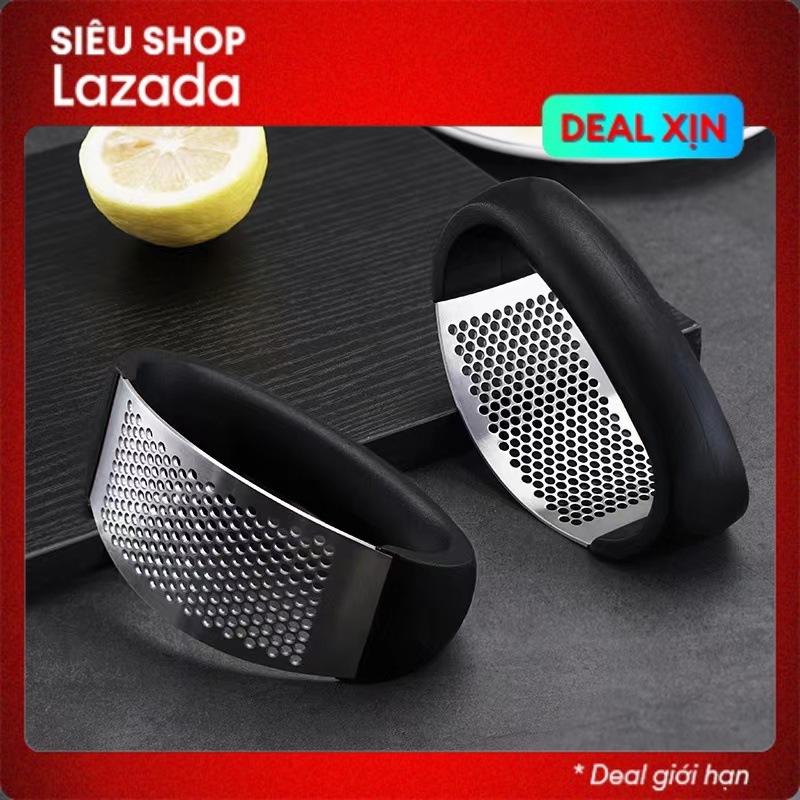 Dụng cụ dập hành tỏi, nghiền tỏi cầm tay Garlic Press tiện dụng