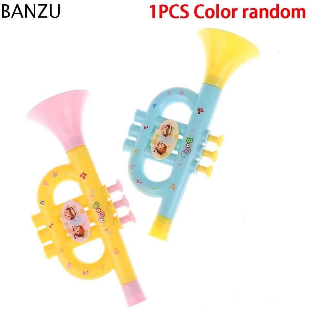 BANZU Trò chơi trí óc Đầy màu sắc Chơi trẻ sơ sinh Đồ chơi nhạc cụ Giáo dục sớm Đồ chơi âm nhạc cho trẻ em Kèn Trumpet cho trẻ em Đồ chơi kèn Đồ chơi xe ngựa