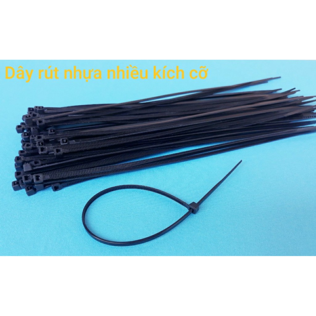 Dây rút nhựa 6 tấc màu đen | Tùy chọn 5 tấc và 6 tấc