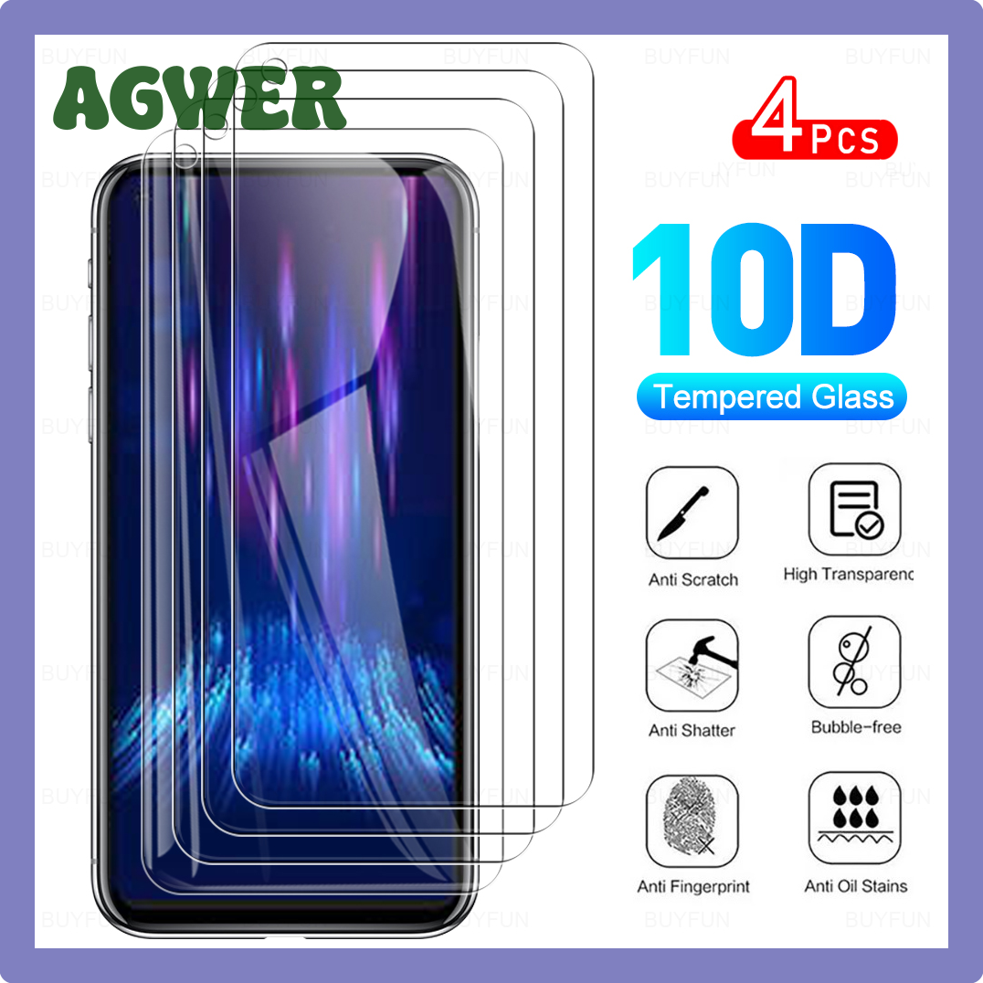 Agwer 4 cái bọc hoàn toàn kính bảo vệ cho DOOGEE S97 PRO kính cường lực cho Doo Gee S 97 s97pro 97 S