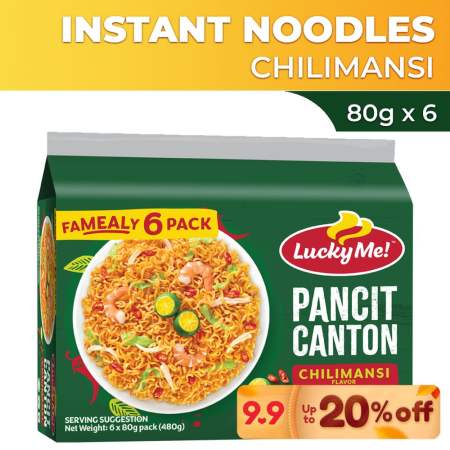 Lucky Me! Pancit Canton Chilimansi Multipack 80gx6