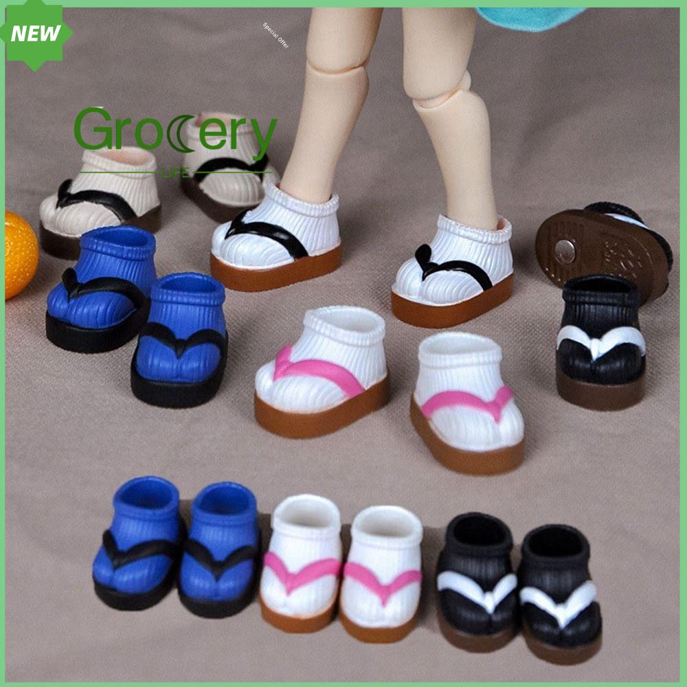 GROCERY LIFE 5 màu Dành cho 1/11 ob11 Thủ công Giày búp bê Xăng đan Dép xỏ ngón Thường ngày  Bốt búp bê