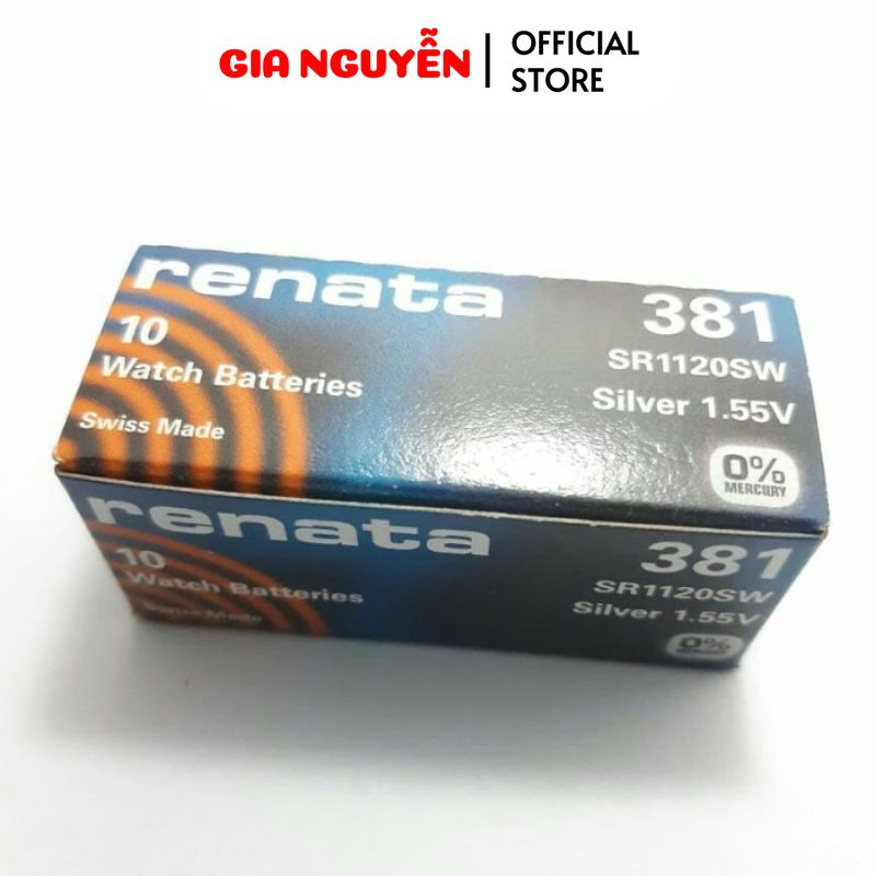Pin đồng hồ đeo tay 381 SR1120 Renata Thụy Sĩ vỉ 1 viên Pin - Gia Nguyễn