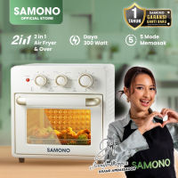 Samono Oven Air Fryer SW-AFV18 2In1 Hemat Listrik Tutup Kaca Kapasitas Besar - KB