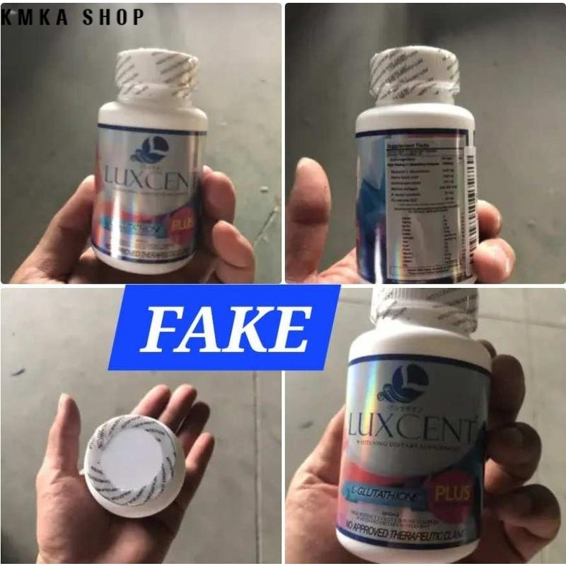 luxcent glutathione fake vs original Luxcent Glutathione Capsule 1800Mg - Whitening & Antioxidant L-Glutathione  Supplement