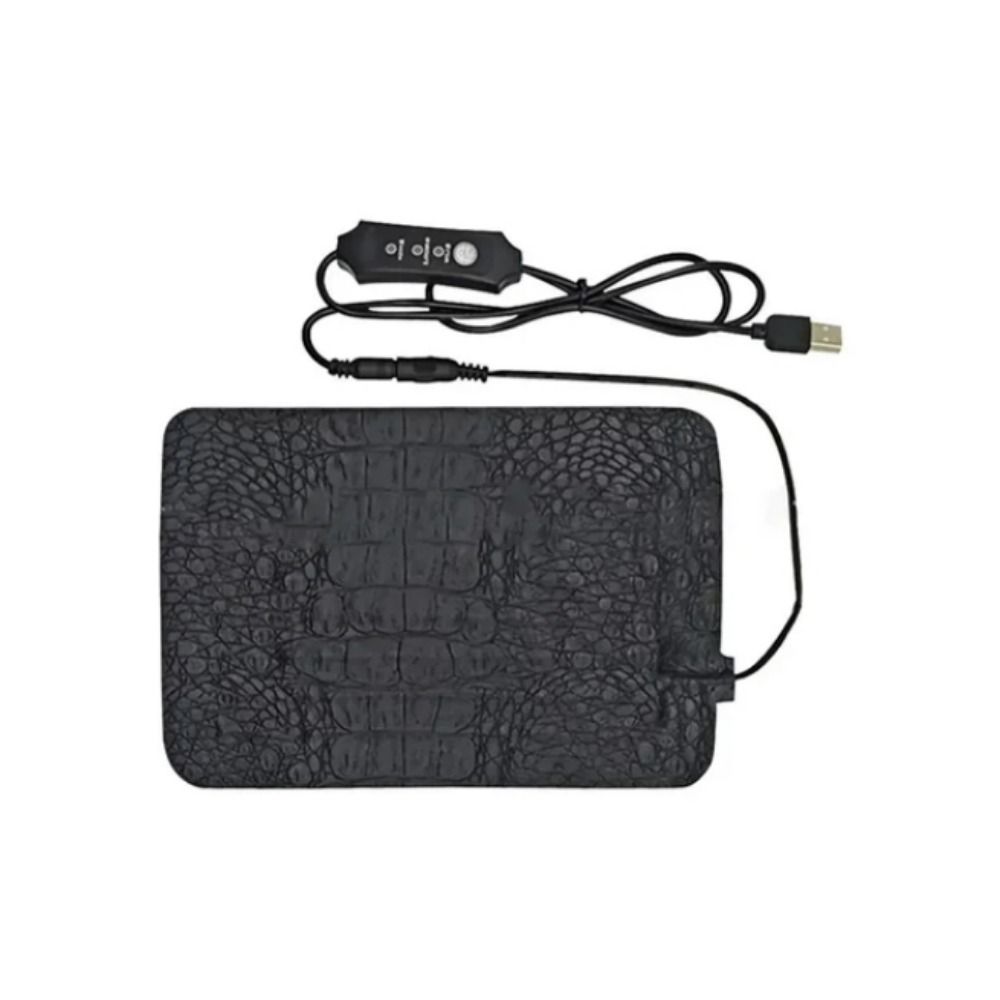 SYYX Có thể điều chỉnh Chăn điện bò sát USB Không thấm nước Chống mài mòn Thảm sưởi ấm cho thú cưng Dụng cụ nhiệt độ thú cưng PU Đệm sưởi Thằn Lằn Dành cho tắc kè/rùa/rắn - 2
