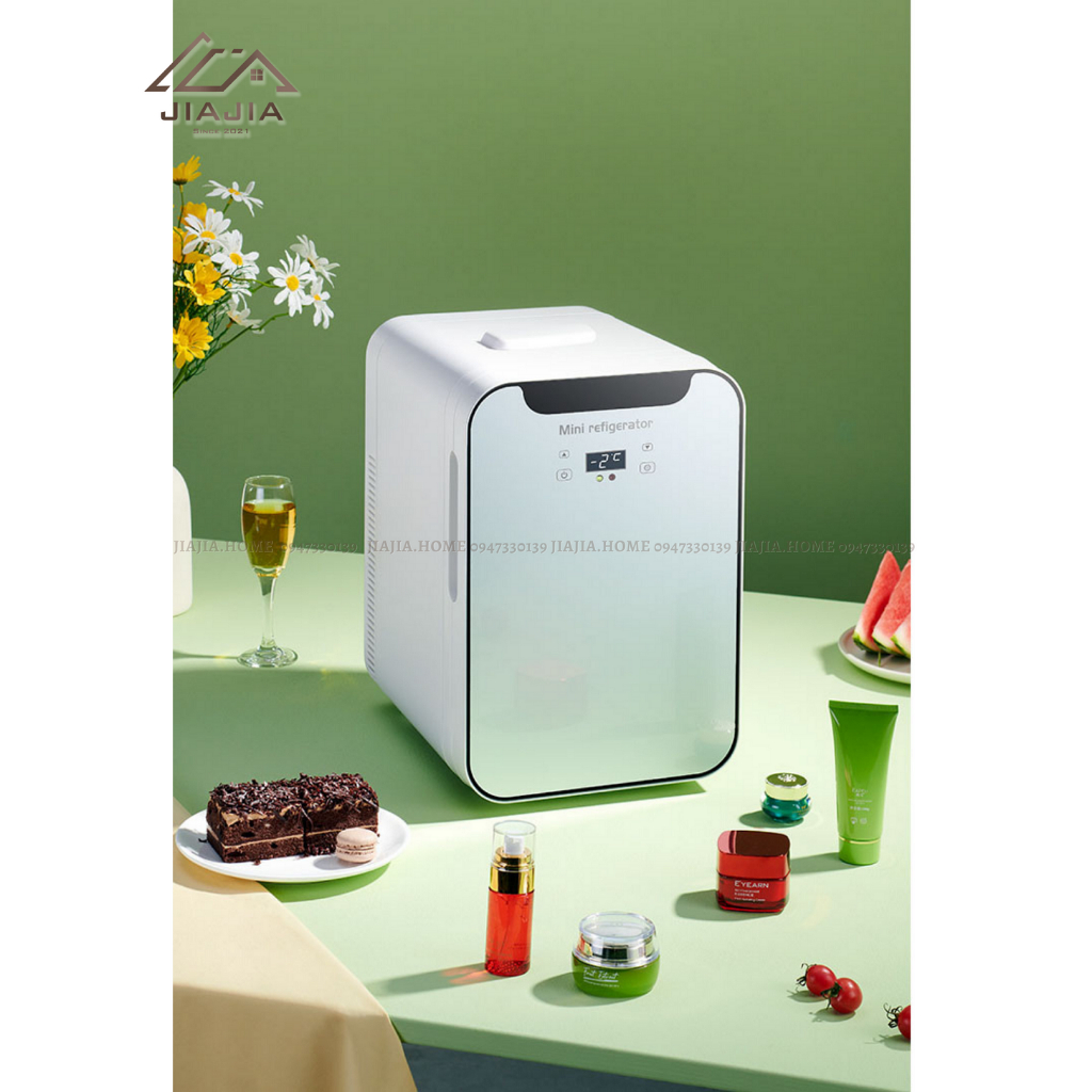 Tủ lạnh mini Refrigerator 20L bảo quản mỹ phẩm, sữa mẹ - Tủ lạnh để ô tô, phòng ngủ làm lạnh cao cấp