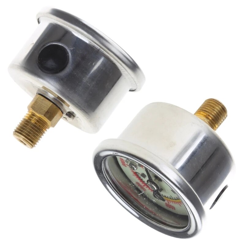 【Worth-Buy】 Liquid-Filled Hydraulic Pressure Gauge Double Scale Liquid-Filled Pressure Gauge 0-6000/0-40mpa Air Pressure Gauge