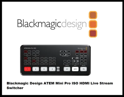 Blackmagic Design ATEM Mini Pro ISO HDMI Live Stream Switcher + One Year Local Warranty