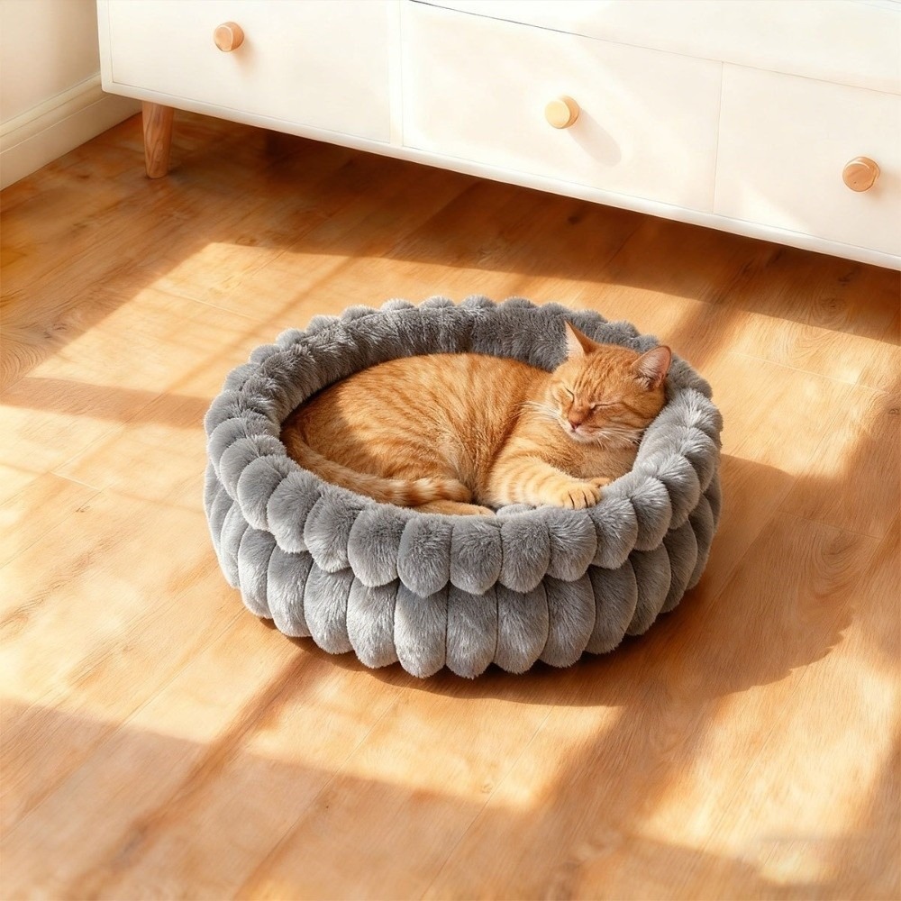 ZENDO12 Ấm áp Tổ mèo mùa đông Làm dày Có thể giặt Giường Sofa cho Mèo Thảm ngủ cho chó Tròn Chuồng chó Mùa thu mùa đông - 4