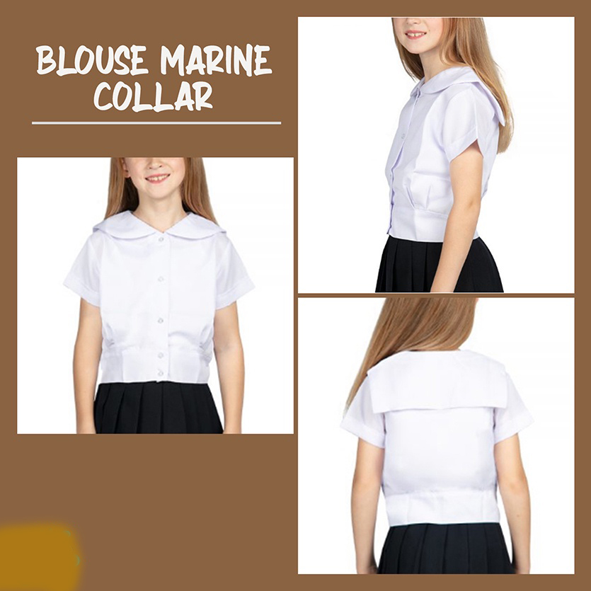 Betty Zee Girls Blouse School Uniform Shirt Long Sleeve