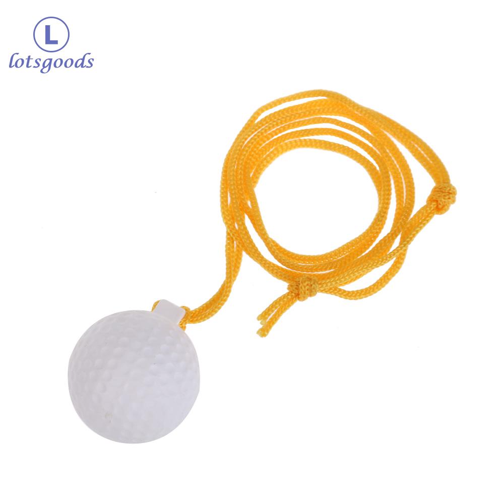 Solid Golf Driving Ball Practice Tool with String Golf Hit Training Rope Ball Portable Practical Sports Accessories for Beginner Golfers