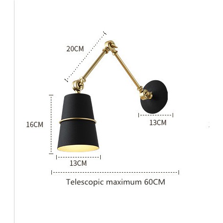 Đèn Tường Hiện Đại Bắc Âu Đơn Giản Trong Nhà Đèn Tường Phòng Khách Phòng Ngủ Treo Tường Sắt Kim Loại Trang Trí Đèn Chiếu Sáng