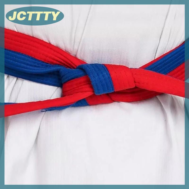 JCTTTY Taekwondo Màu Xếp Hạng Thắt Lưng Cotton Võ Thuật Judo Karate Tkd Aikido Đồng Phục Vành Đai Trẻ Em Người Lớn
