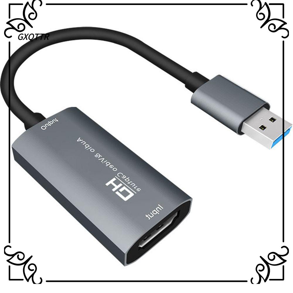 GXQTTR Hợp Kim nhôm Máy ảnh DVD Máy Quay Phim Ghi lại Hộp 4K HD USB 3.0 Video Grabber Video Capture Card HDMI-Tương thích