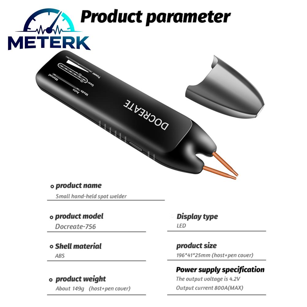 Meterk Máy hàn điểm pin có thể điều chỉnh Pretfy với hệ thống bảo vệ máy hàn trang sức vĩnh viễn Thích hợp cho hàn Giá 667,000 Đồng*Miễn phí vận chuyển