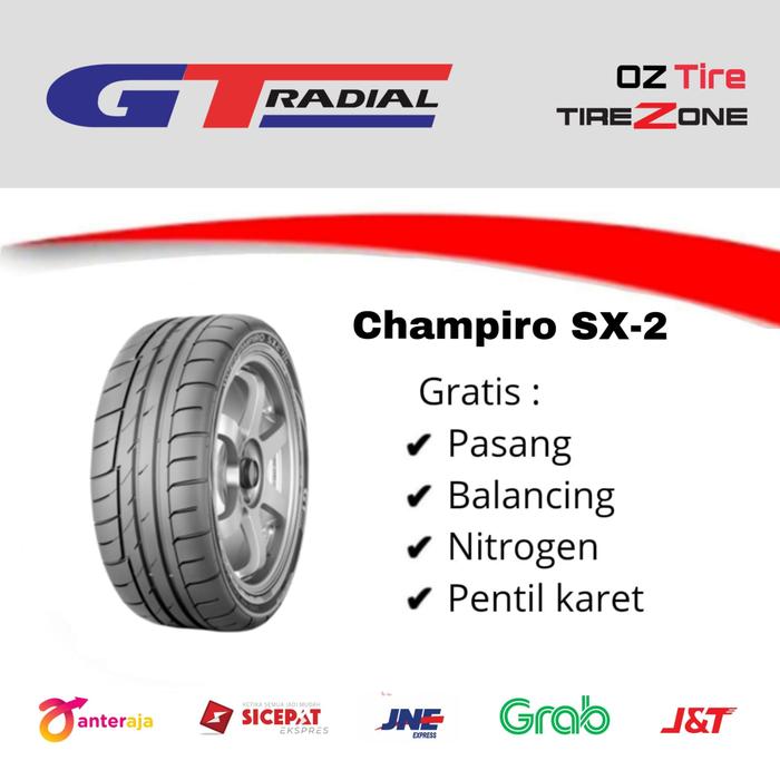 BAN MOBIL GT RADIAL 225/45 R17 CHAMPIRO SX2 Giá 1,633,000 Đồng*Miễn phí vận chuyển