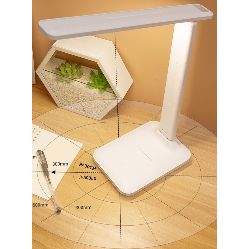 Đèn led - để bàn học sạc usb đế kệ điện thoại