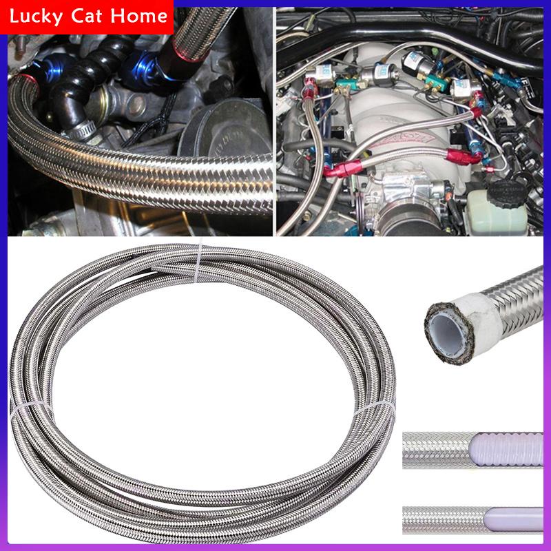 1m 6an ống dẫn xăng an6 5/16 "thép không gỉ vòi dẫn xăng bện bền CPE dầu khí Cooler Hose an6 làm mát dầu Hose 6an ống dẫn xăng cho bơm gas
