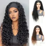 Afro kinky tóc xoăn tóc giả phụ nữ mặc và đi bộ tóc giả glesless cho nữ cô gái kiểu tóc hàng ngày HRRT-VN