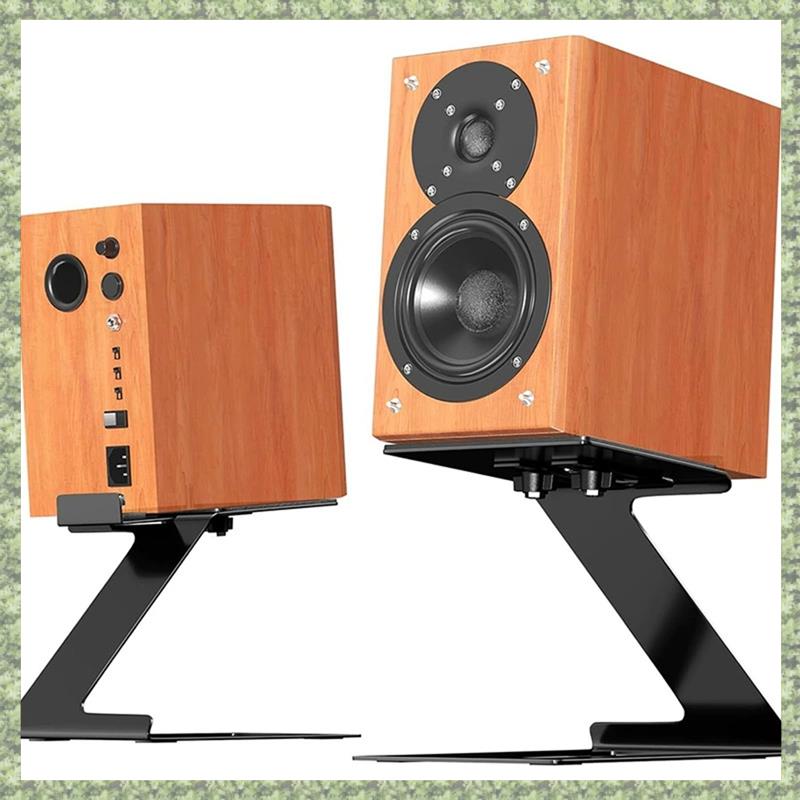 (TACH) Desktop Speaker Stands Pair Speaker Riser for Most Small &amp Medium Bookshelf Speakersfor Co